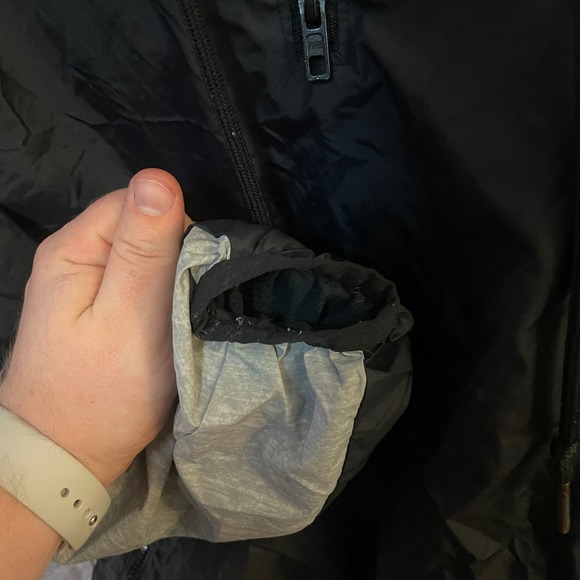 Victoria's Secret PINK Quarter Zip Anorak Black Windbreaker Jacket Size XS/S - Picture 5 of 8